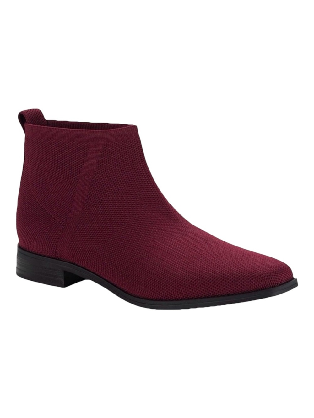 Style & Co Barriee Womens Knit Booties Wine Red Sock Ankle Boots size 6 M New